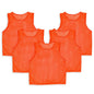 5Pcs Mesh Scrimmage Vests Soccer Basketball Team Training Pinnies Jerseys Shirt Adult Plus Size