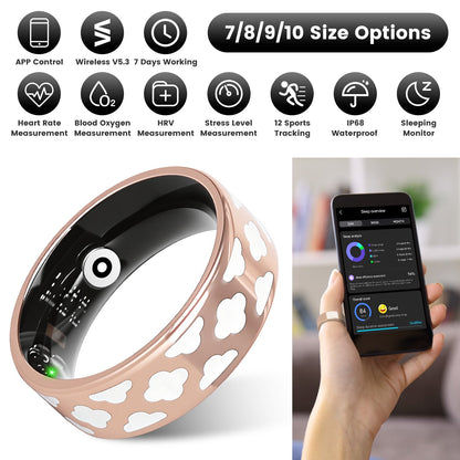 Smart Ring Health Tracker with Sleep & Fitness Monitoring