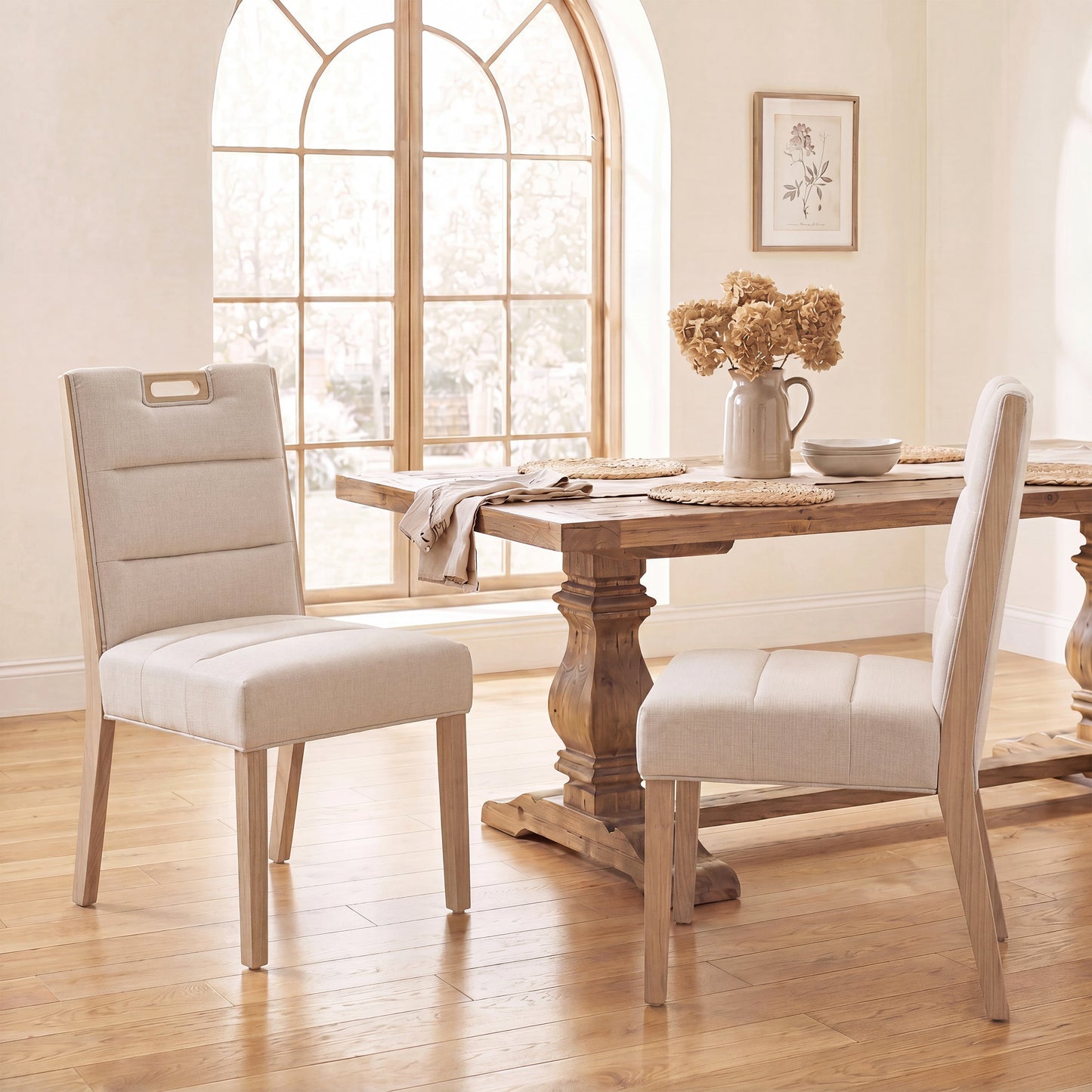 Upholstered Armless Dining Chairs