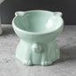Ceramic Cute Black Drinking High Foot Cat Bowl Pet Supplies