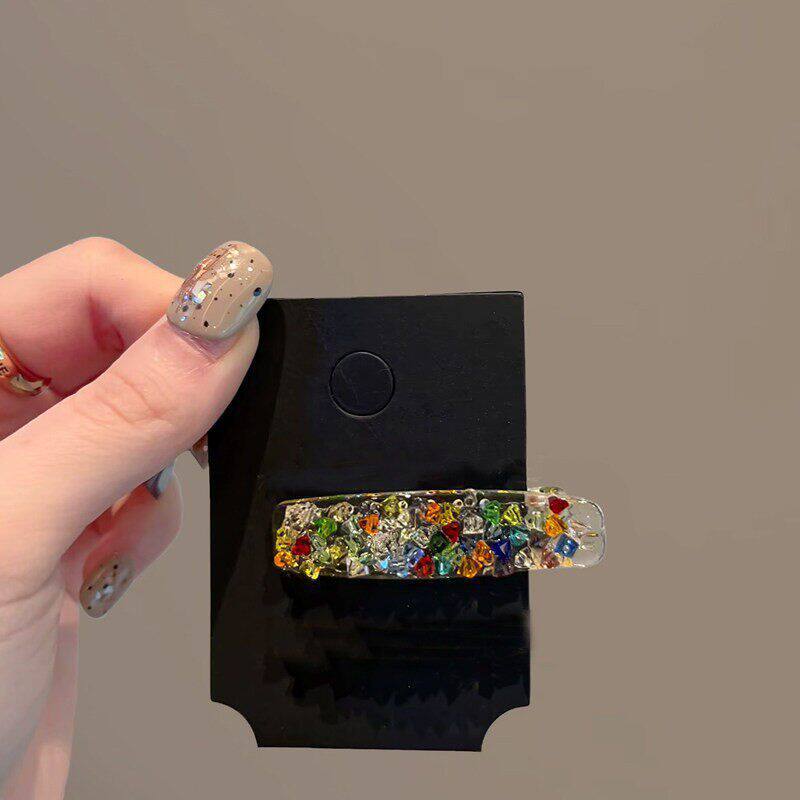 Dopamine-colored Diamond Hair Clip For Women