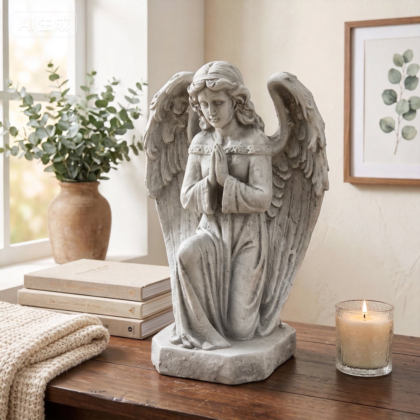 Magnesium Oxide Praying Angel Statue