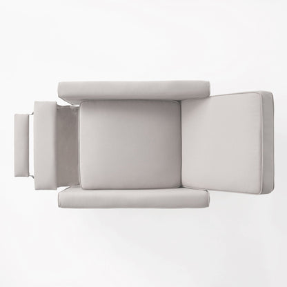 Upholstered Push Back Recliner Chair For Living Room
