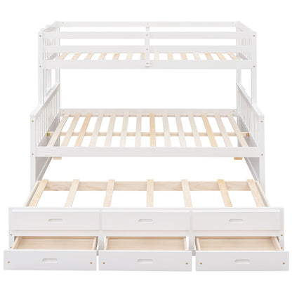 Bunk Bed With Twin Size Trundle And Drawers