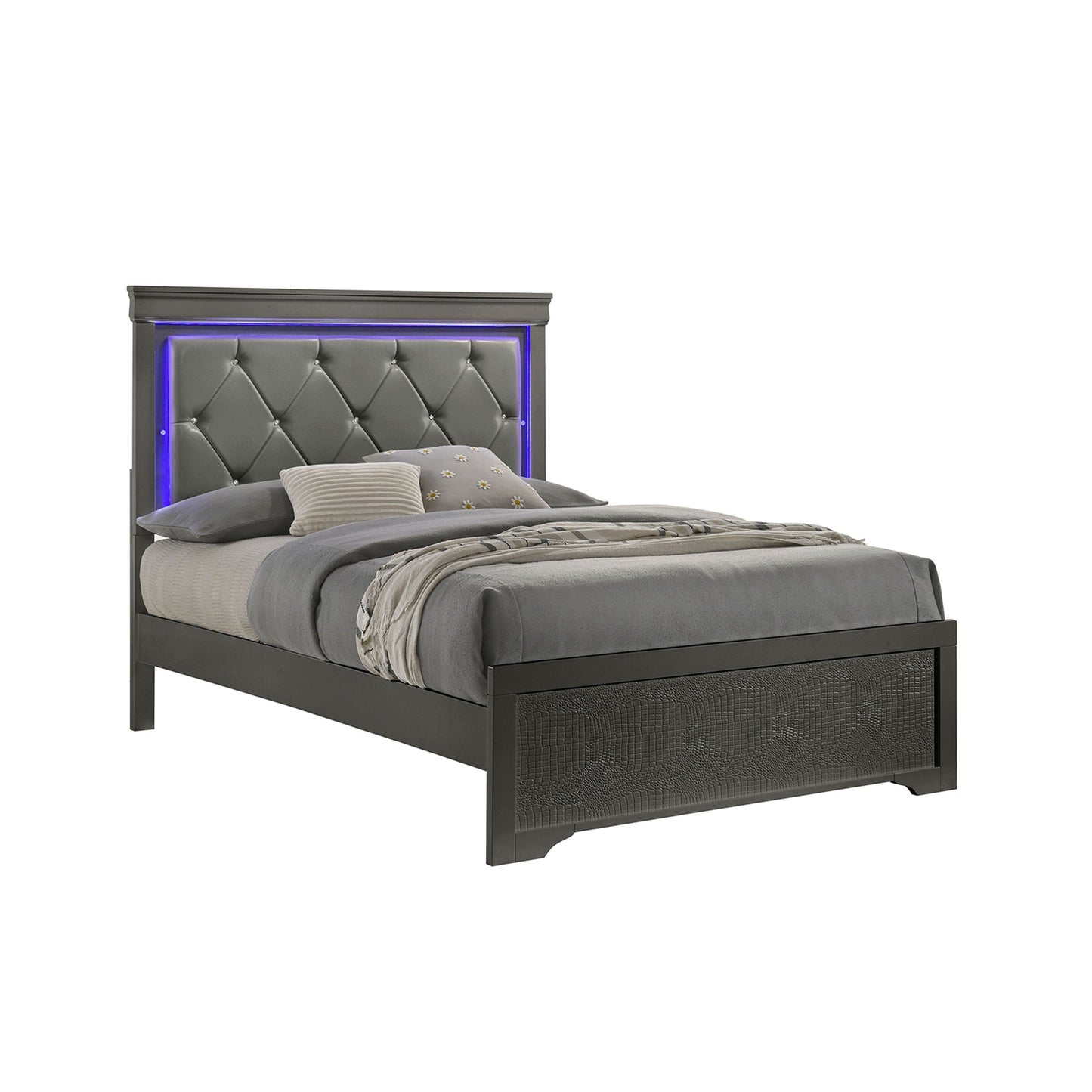Blaze - Modern Bed With LED Headboard