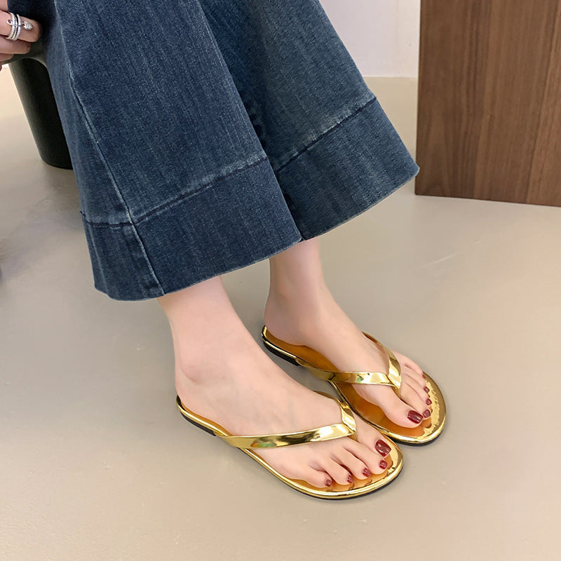 Womens Plus-size Flat Sandals For Spring And Summer