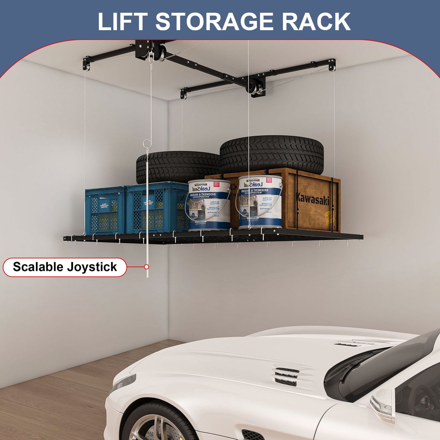 Overhead Garage Storage Rack