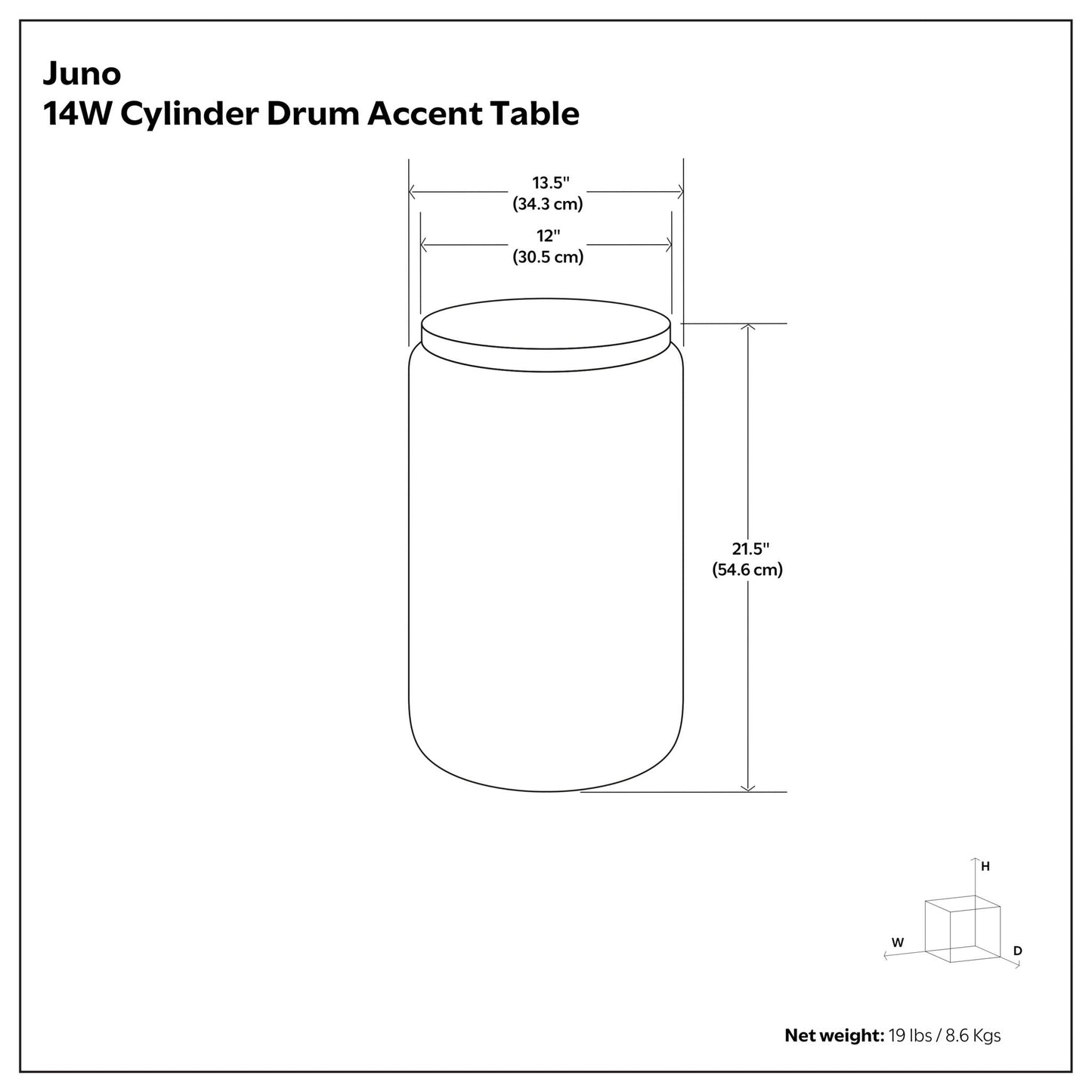 Juno - Cast Aluminum Side Table - Black