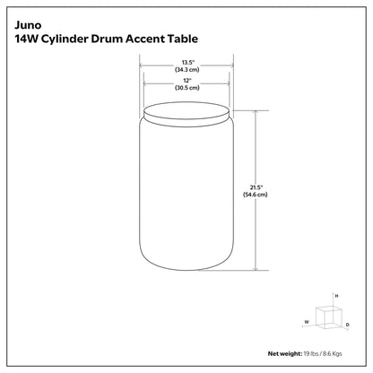 Juno - Cast Aluminum Side Table - Black