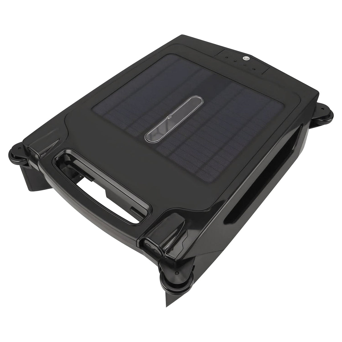 Solar PoweredÊRobotic Pool SkimmerÊAutomatic Swimming Pool Surface Cleaner with 2 Cleaning Modes Dual Charging Methods IPX7 Waterproof 1937sq.ft Cover