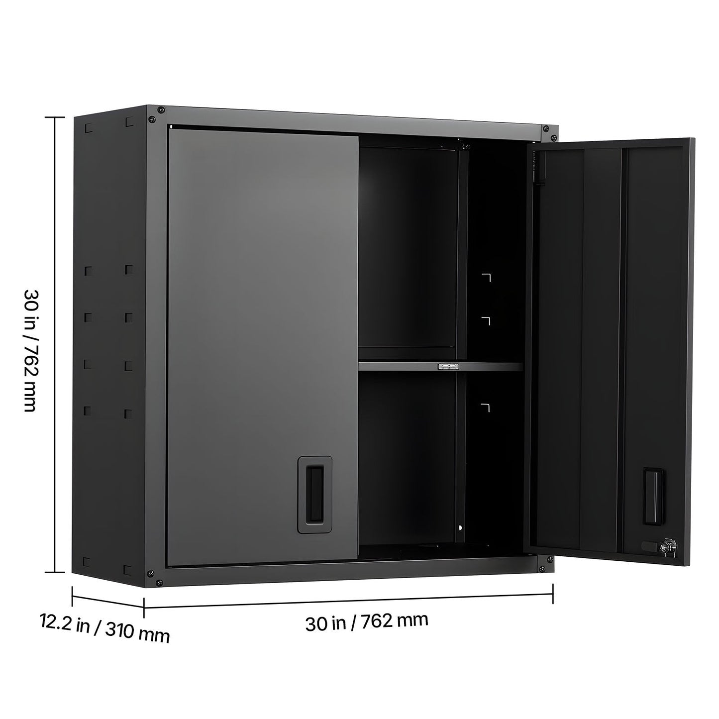 Metal Wall Cabinet 30W x 12.2D x 30H Inch