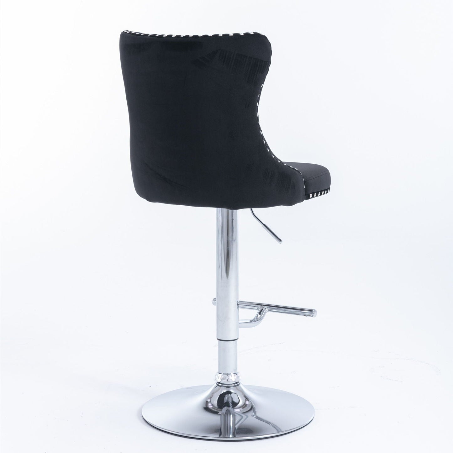 Swivel Adjustable Height Barstools Set of 2