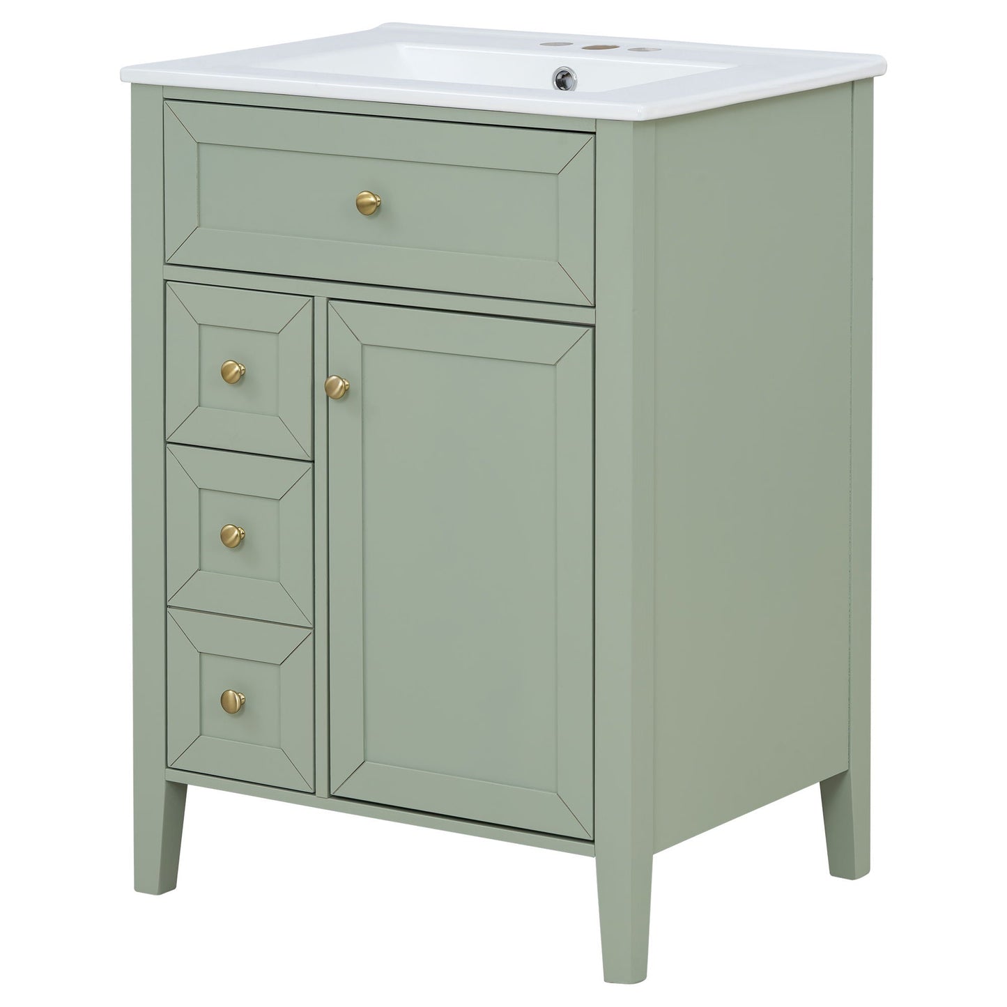 Bathroom Vanity With Sink, Soft Closing Cabinet
