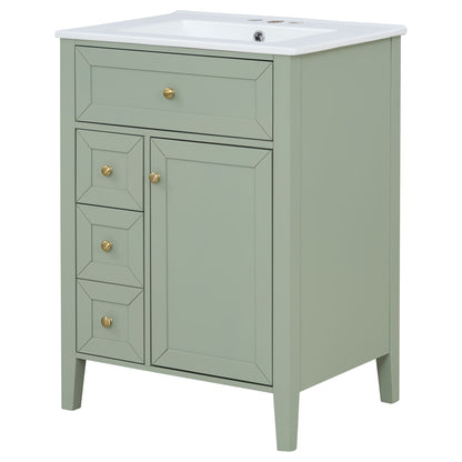 Bathroom Vanity With Sink, Soft Closing Cabinet