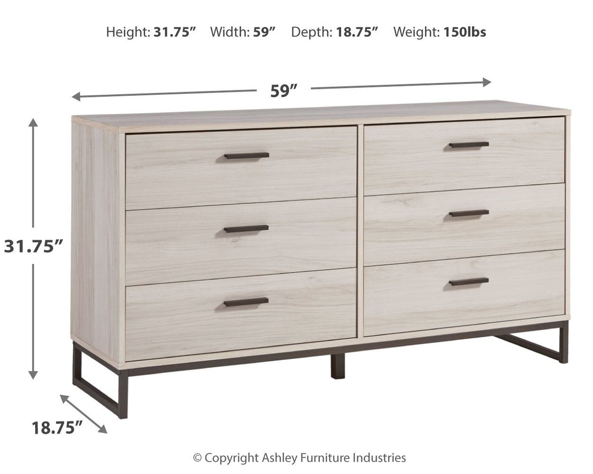 Socalle - Six Drawer Dresser