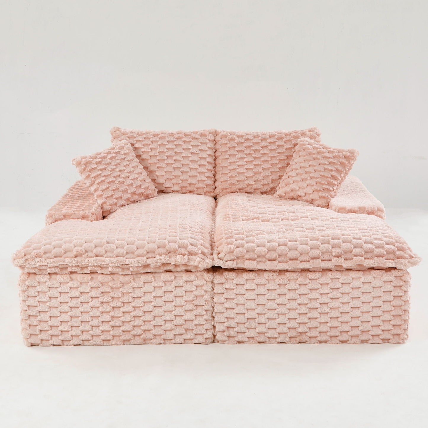 Double Chaise Lounge With Full Compressed Sponge