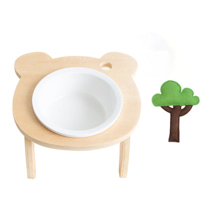 Dining Bowl Pet High Foot Cat Oblique Mouth Food Holder Care Neck