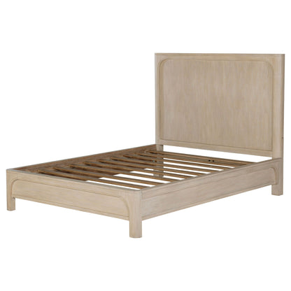 Solano 55-inch California King Panel Bed Weathered Mango