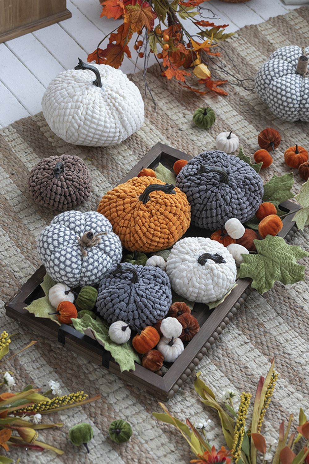 Weighted Pumpkin Ornament Decor For Holiday Harvest Festival Fall Festival & Thanksgiving