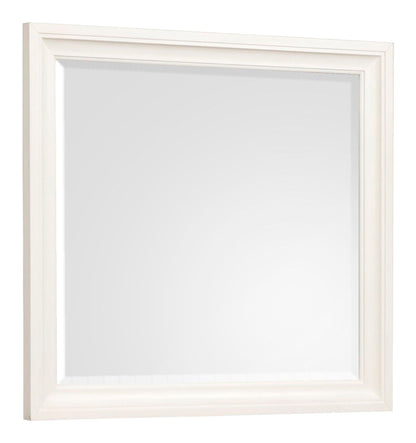 Kingston - Landscape Mirror - Whisper White And Cerused Nutmeg
