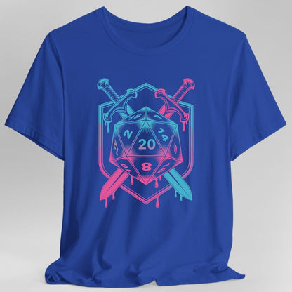 D20 Dice Sword Crest T-Shirt