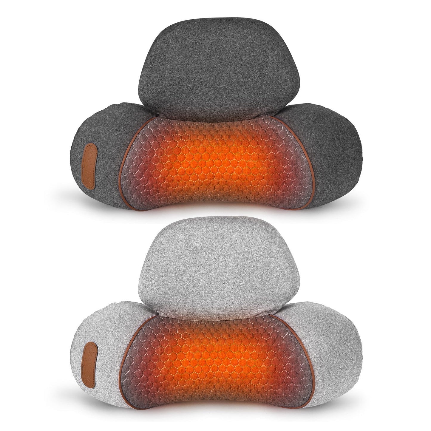 3 In 1 Neck Massager Pillow With Vibration Heating Therapy Airbag Stretching Memory Foam Fillings Ergonomic Cervical Massager With Portable Storage Ba