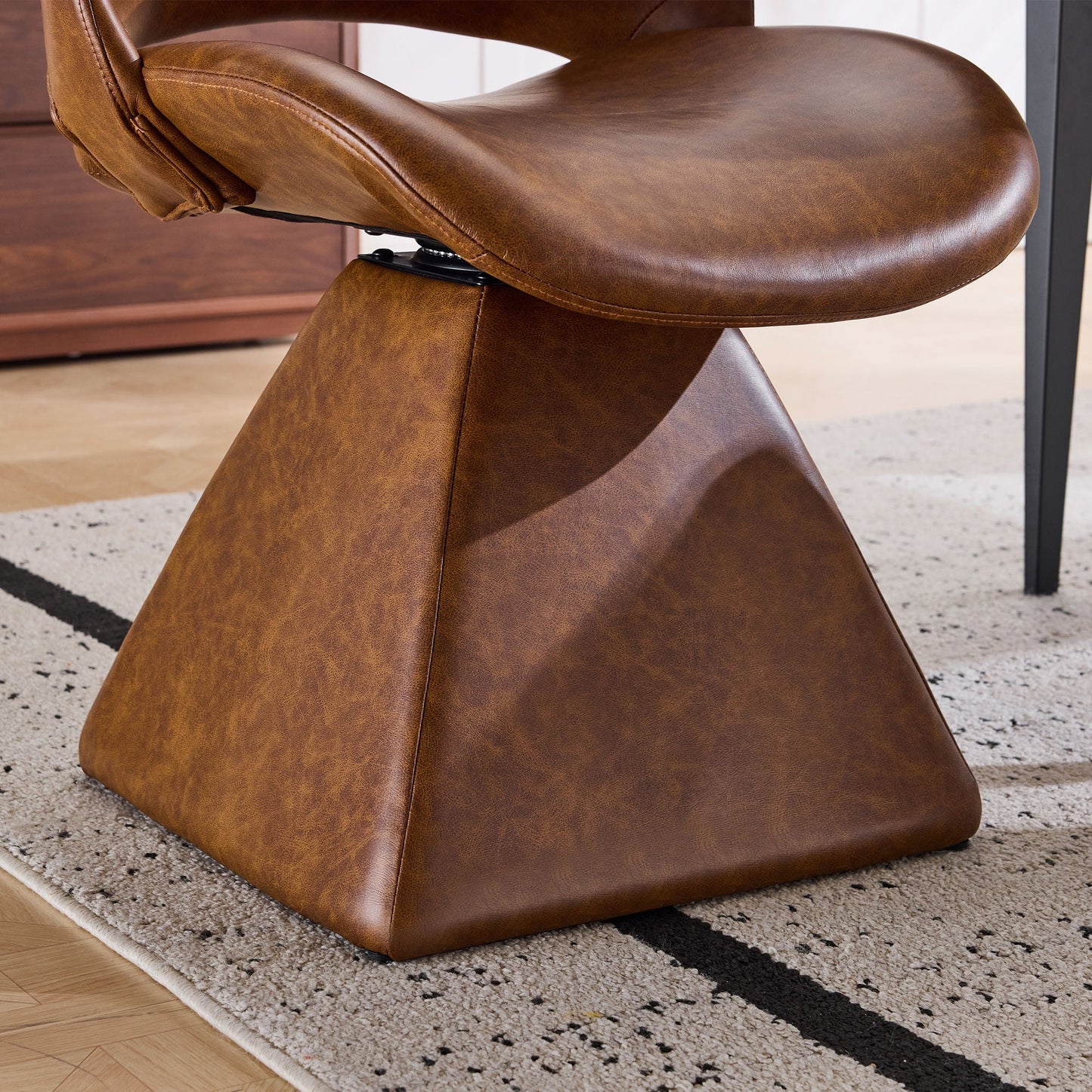 Modern Swivel Dining Chair With High Back