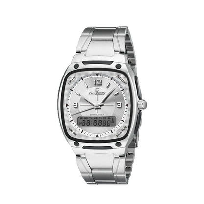 Mens Alloy Quartz Watch With A Steel Bracelet