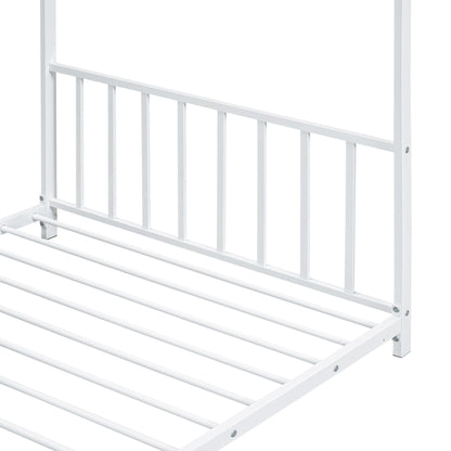 Metal House Platform Bed With Modern Design And Durable Frame
