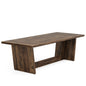 Executive Desk For Home Office, Computer Table With Pedestal, Large Writing Workstation - Brown