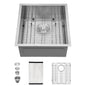 Modern Style Undermount Sink With Stainless Steel, Deep Single Bowl