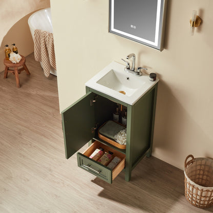 Fully Assembled 18'' Freestanding Single Bathroom Vanity