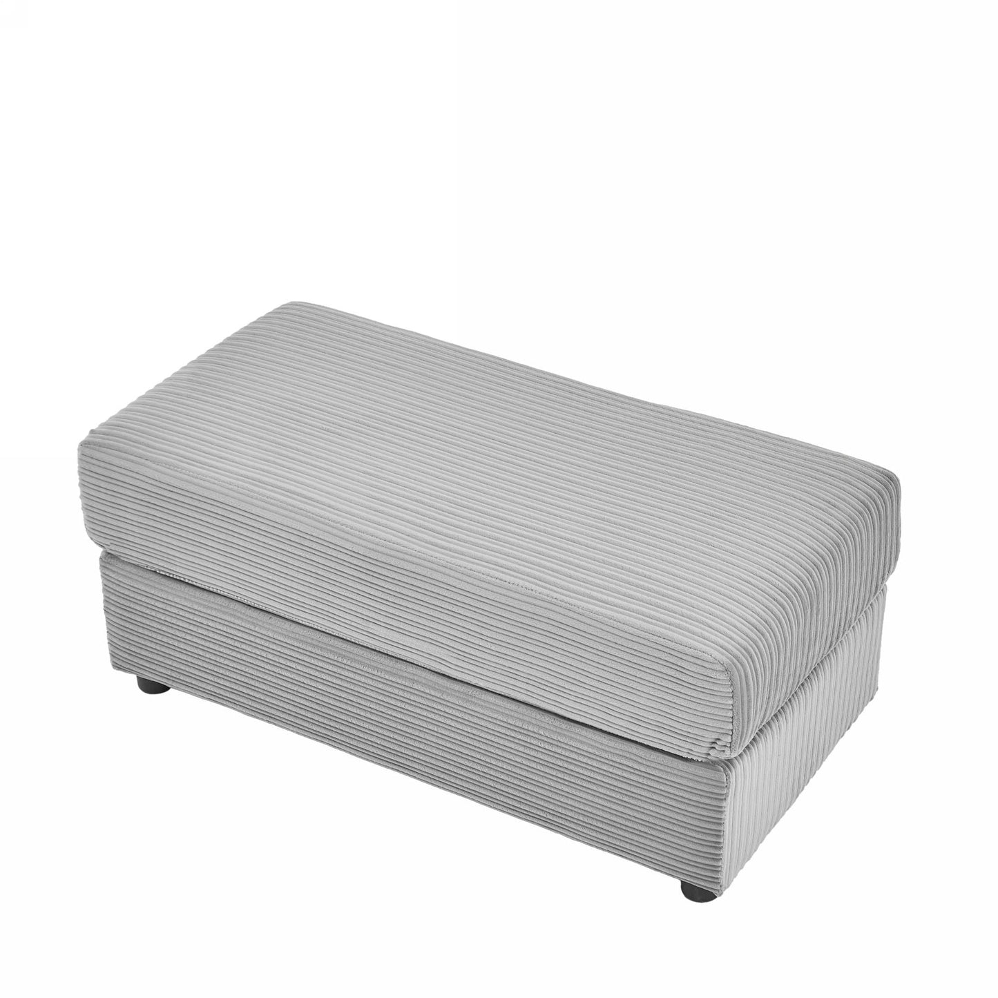 Single Sofa Couch With Storage Space, Movable Ottoman, USB Ports, Cup Holders, Phone Holder