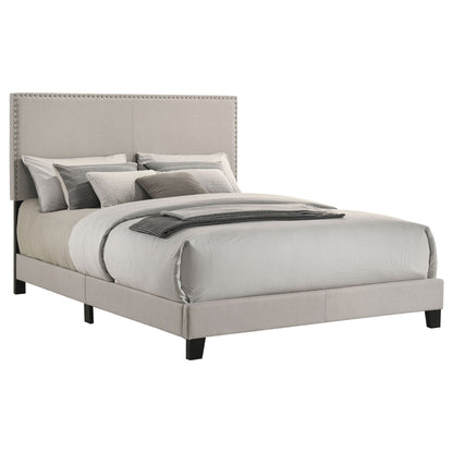 Boyd Upholstered Queen Panel Bed Ivory