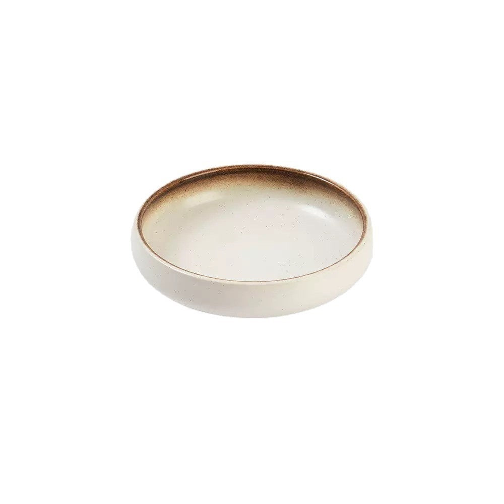 Ceramic Wide-mouth Cat Food Dish Dog Bowl