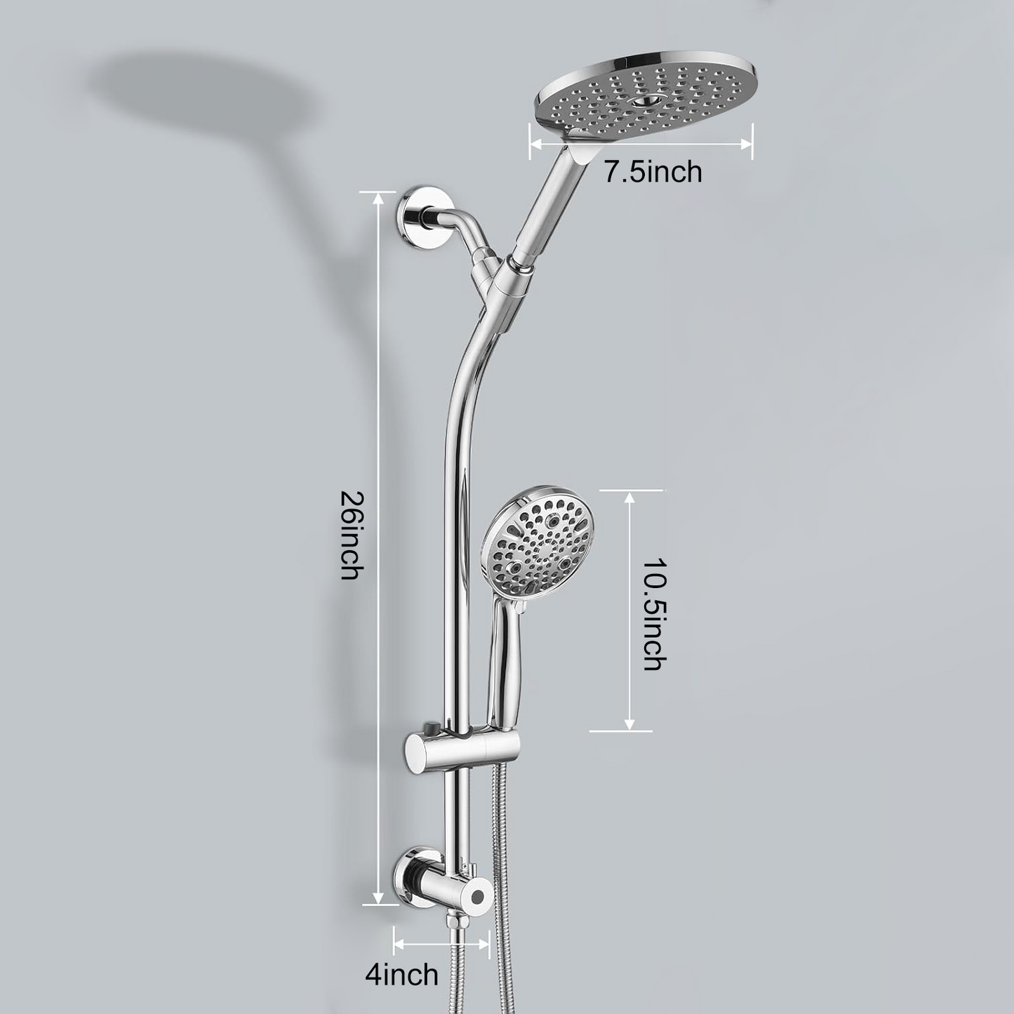 High Pressure Dual Shower Head Set