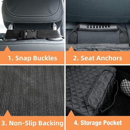 2 Pack Dog Car Seat Cover For Front Seat, Waterproof Car Seat Protector 900D Tear-resistant Front Seat Cover For Dogs, Full Side Flaps, Non-slip, Universal Fit For Cars Trucks SUVs, Easy To Clean