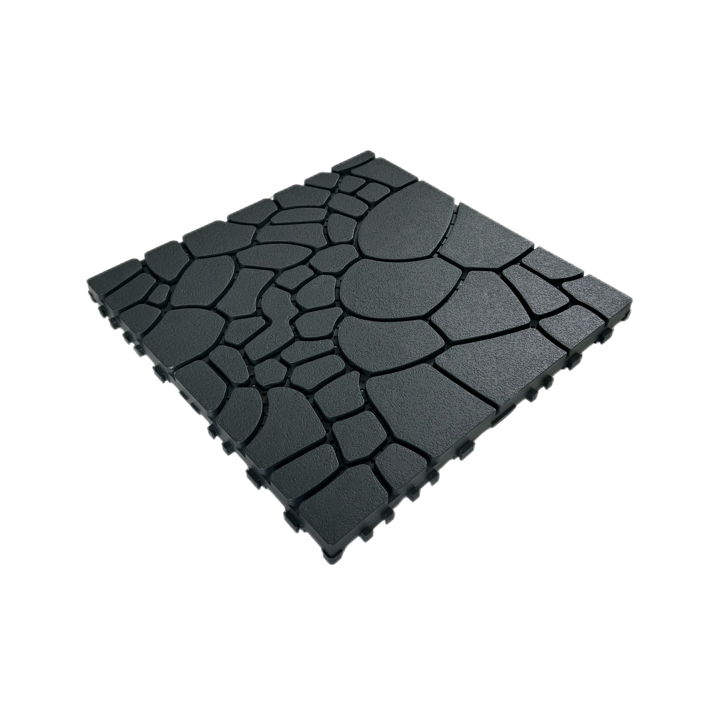 Stone Texture 12" Patio Deck Tiles - 44pcs