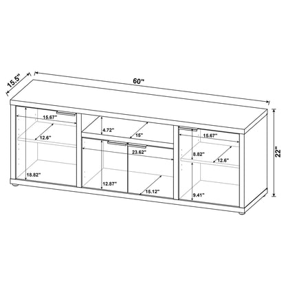 Noriega - 3 Piece TV Entertainment Center, Open & Concealed Storage - Wood