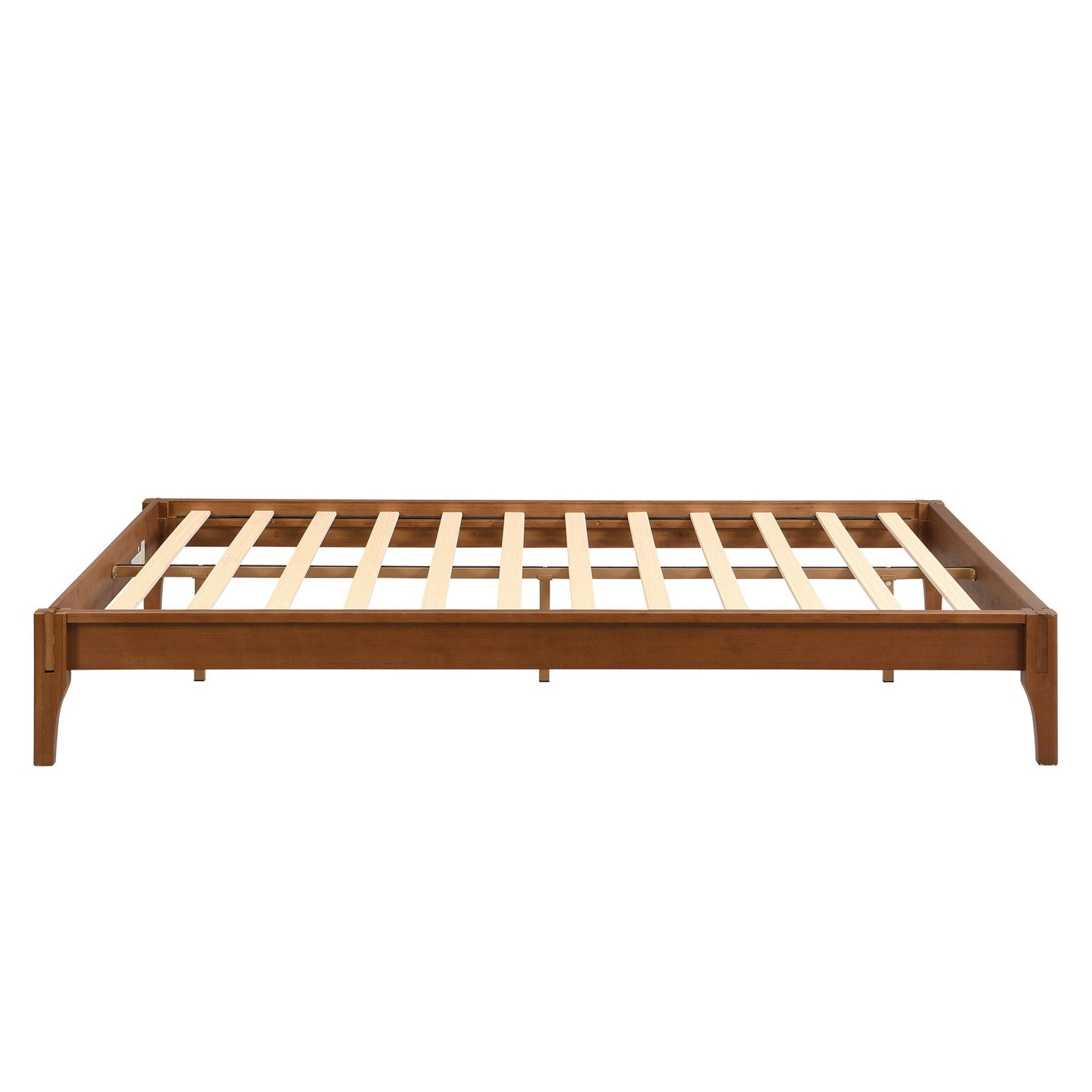 Solid Dry Bamboo Platform Bed Frame, With Slat Support