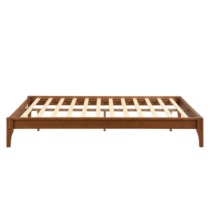 Solid Dry Bamboo Platform Bed Frame, With Slat Support