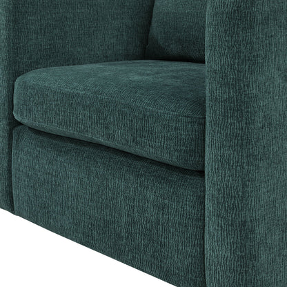 Sutton - Swivel Barrel Chair - Peacock