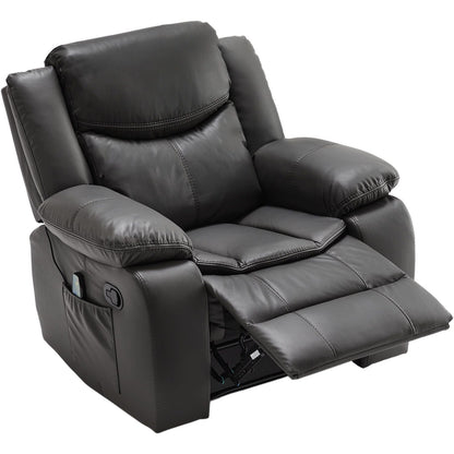 Recliner Chair With Vibration And Heating - Gray