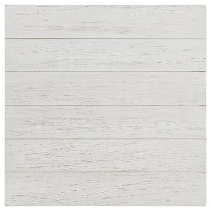 Payne Wood End Table with Shelf Distressed White