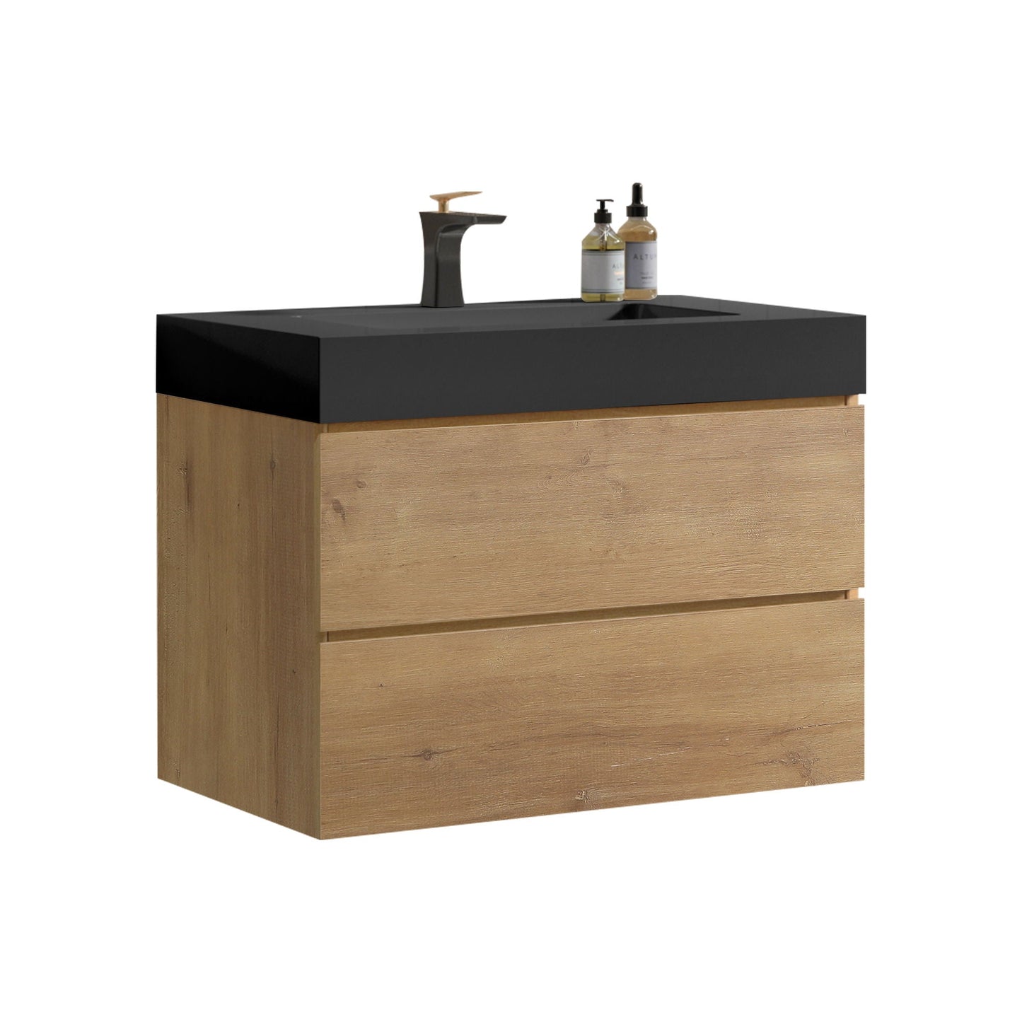 Alice Natural Oak Bathroom Vanity With Sink