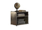 Brancaster Aluminum Nightstand with USB Power Dock