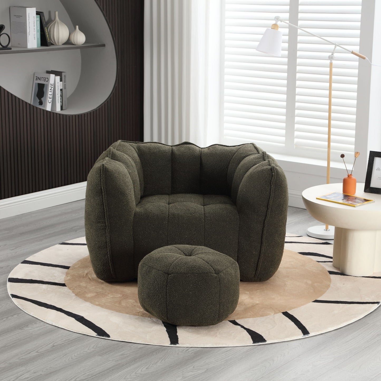 Soft Bean Bag Chair With High Resilient Foam