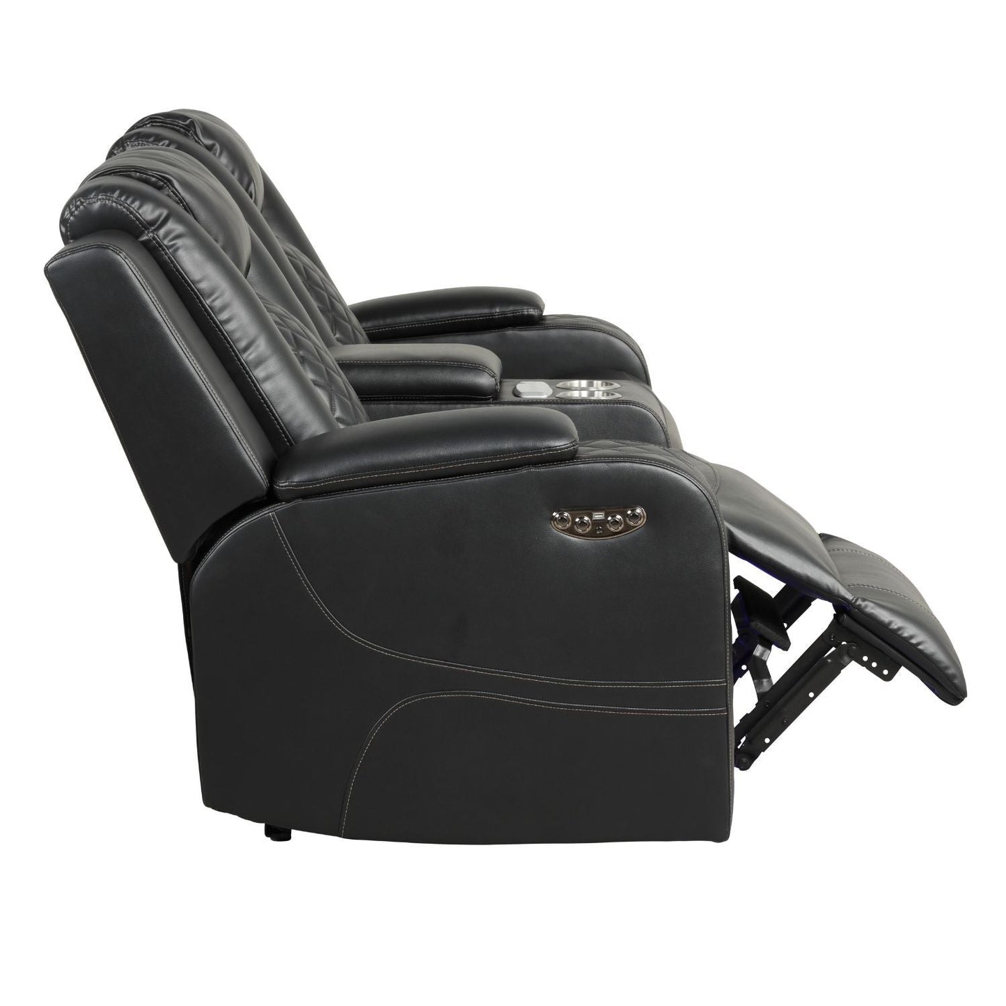 Benz - Power Recliner Set With LED Lighting And USB Charging