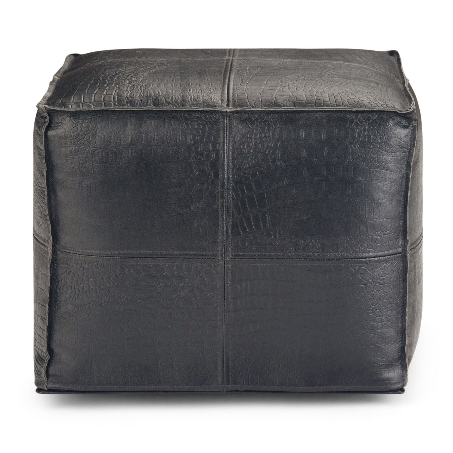 Bowen - Square Pouf - Black