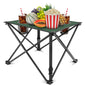 Portable Folding Camping Table with Cup Holders & Carry Bag